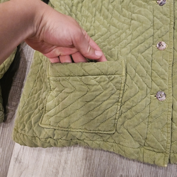 Cut Loose Olive Quilted Utility Jacket - Picture 3 of 9